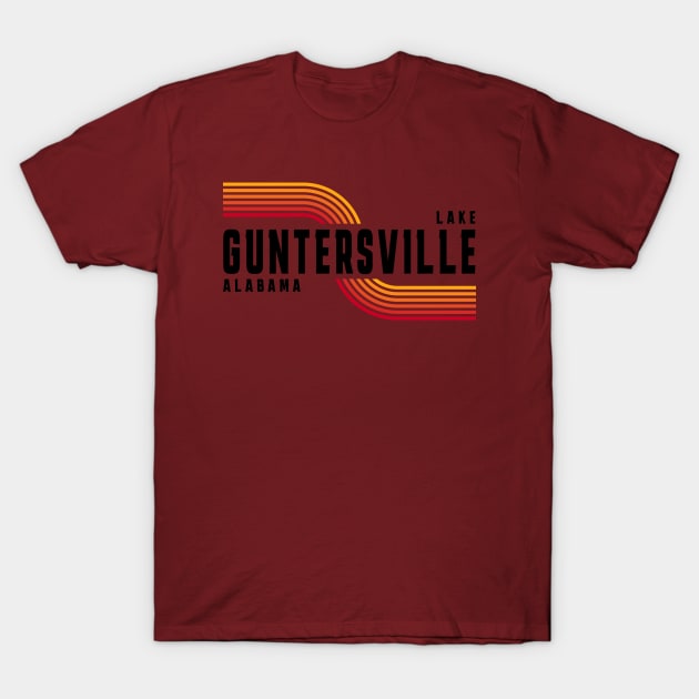 Lake Guntersville 80's Retro T-Shirt by Alabama Lake Life